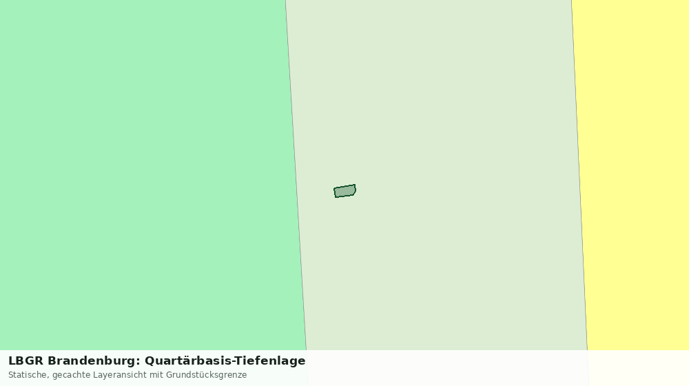 Statische Kartenansicht: LBGR Brandenburg: Quartärbasis-Tiefenlage