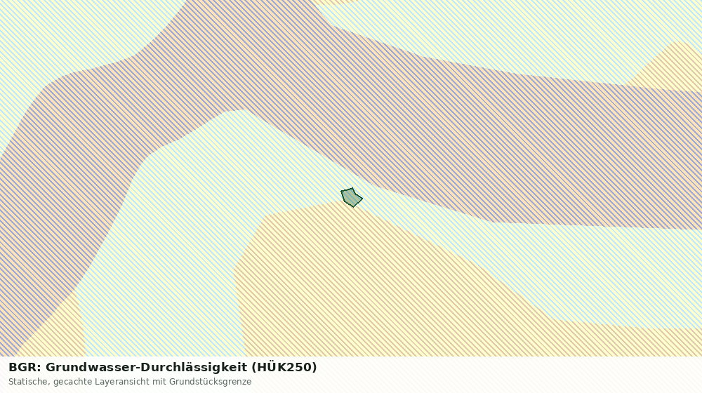 Statische Kartenansicht: BGR: Grundwasser-Durchlässigkeit (HÜK250)
