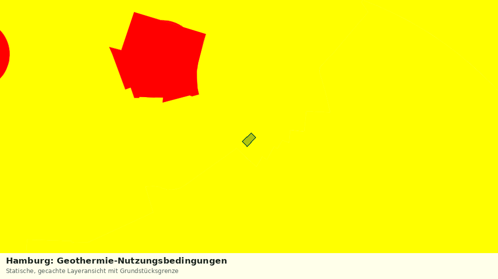 Statische Kartenansicht: Hamburg: Geothermie-Nutzungsbedingungen