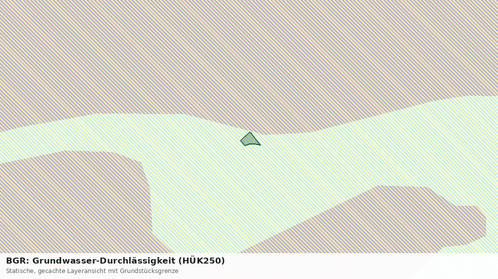 Statische Kartenansicht: BGR: Grundwasser-Durchlässigkeit (HÜK250)