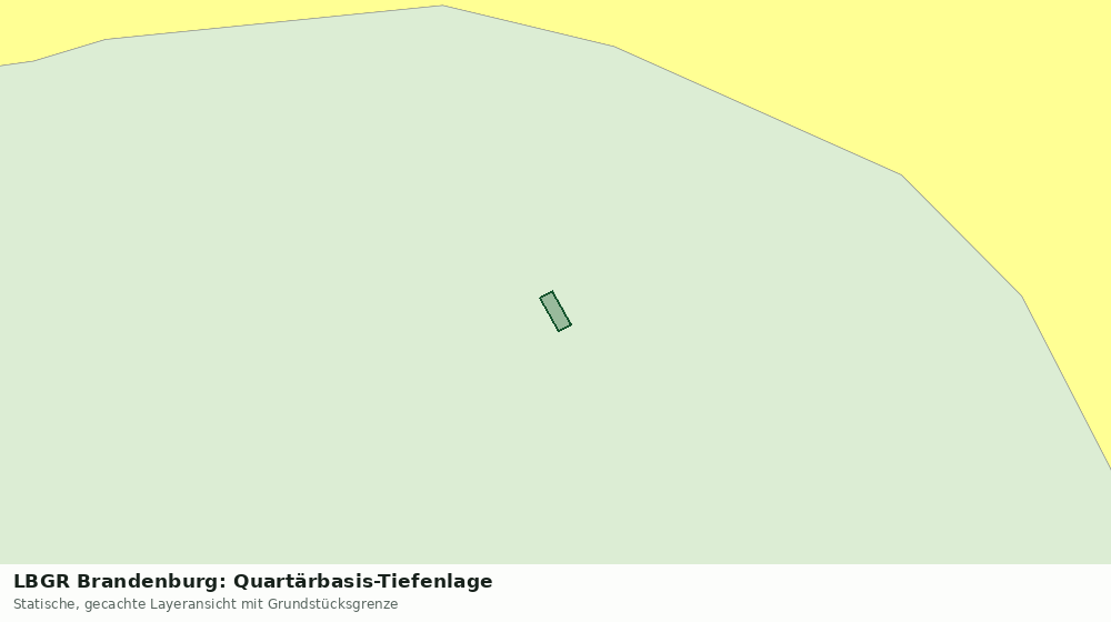 Statische Kartenansicht: LBGR Brandenburg: Quartärbasis-Tiefenlage
