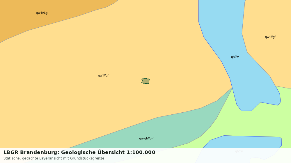 Statische Kartenansicht: LBGR Brandenburg: Geologische Übersicht 1:100.000