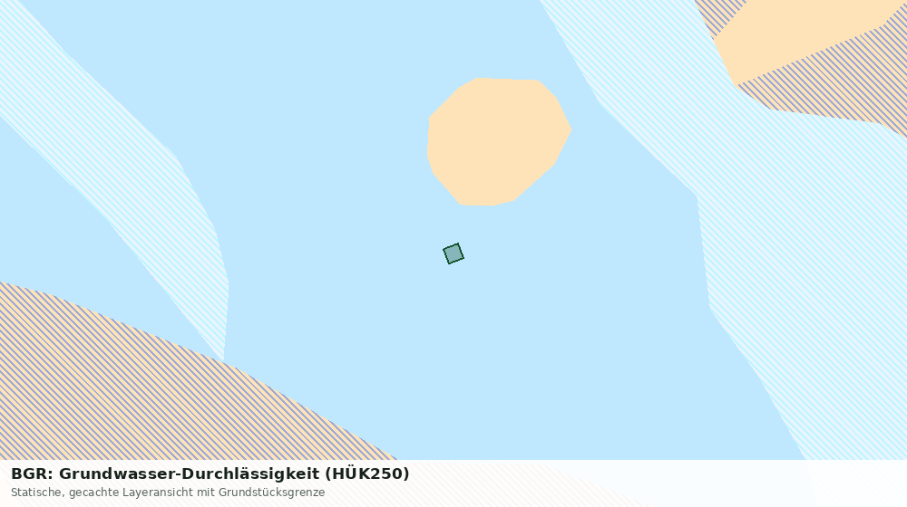 Statische Kartenansicht: BGR: Grundwasser-Durchlässigkeit (HÜK250)