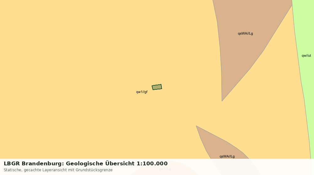 Statische Kartenansicht: LBGR Brandenburg: Geologische Übersicht 1:100.000