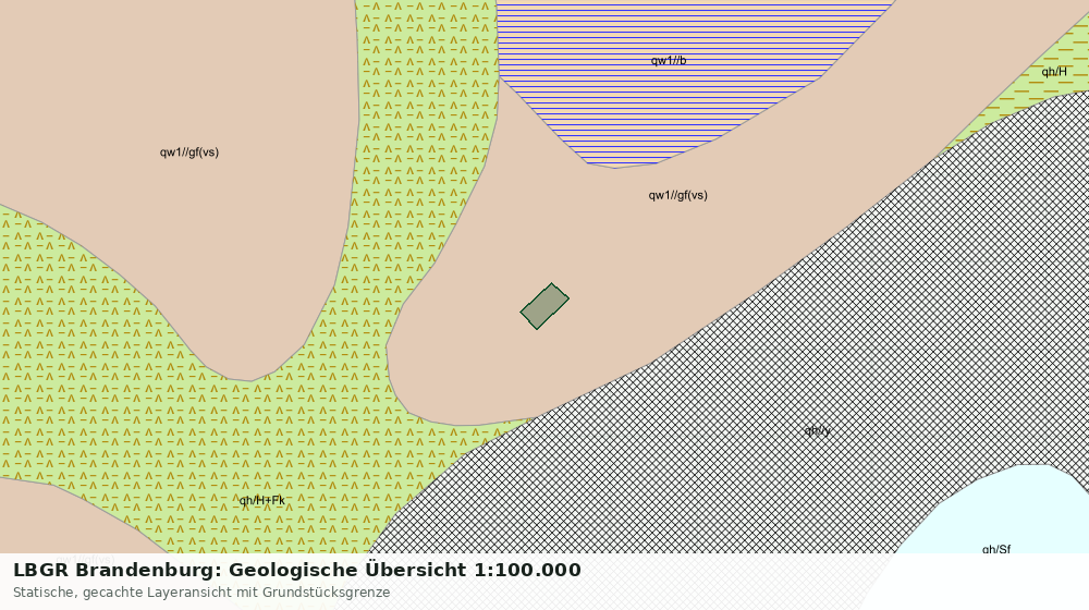 Statische Kartenansicht: LBGR Brandenburg: Geologische Übersicht 1:100.000