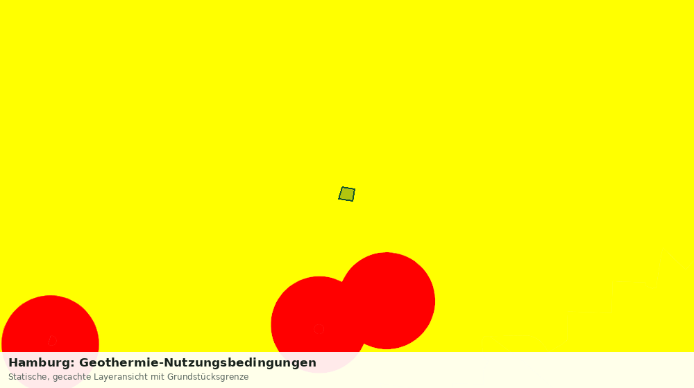 Statische Kartenansicht: Hamburg: Geothermie-Nutzungsbedingungen