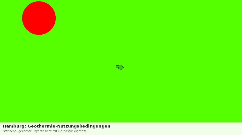 Statische Kartenansicht: Hamburg: Geothermie-Nutzungsbedingungen