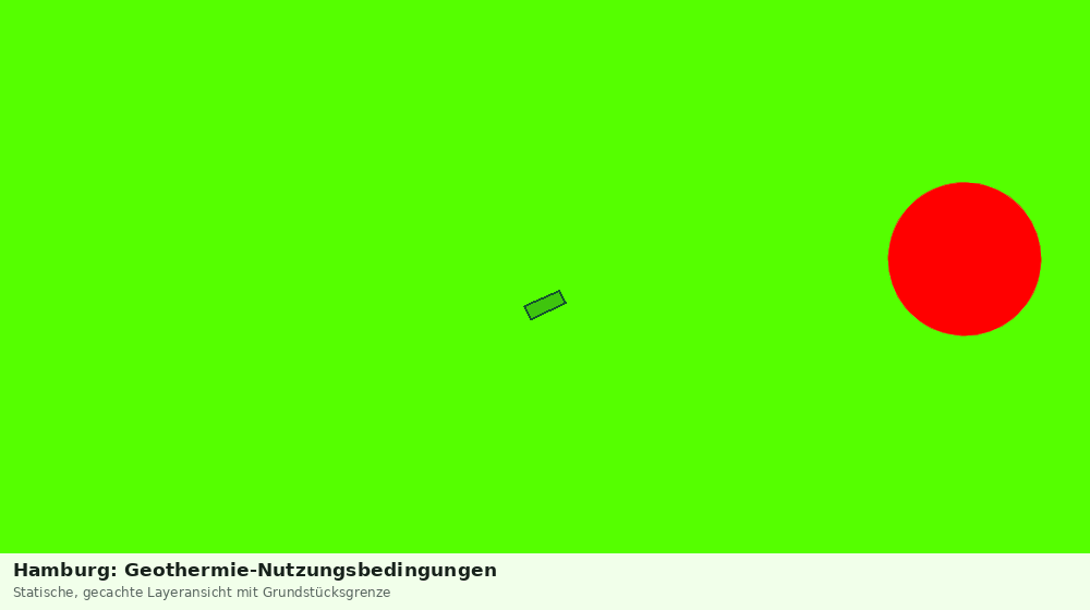 Statische Kartenansicht: Hamburg: Geothermie-Nutzungsbedingungen