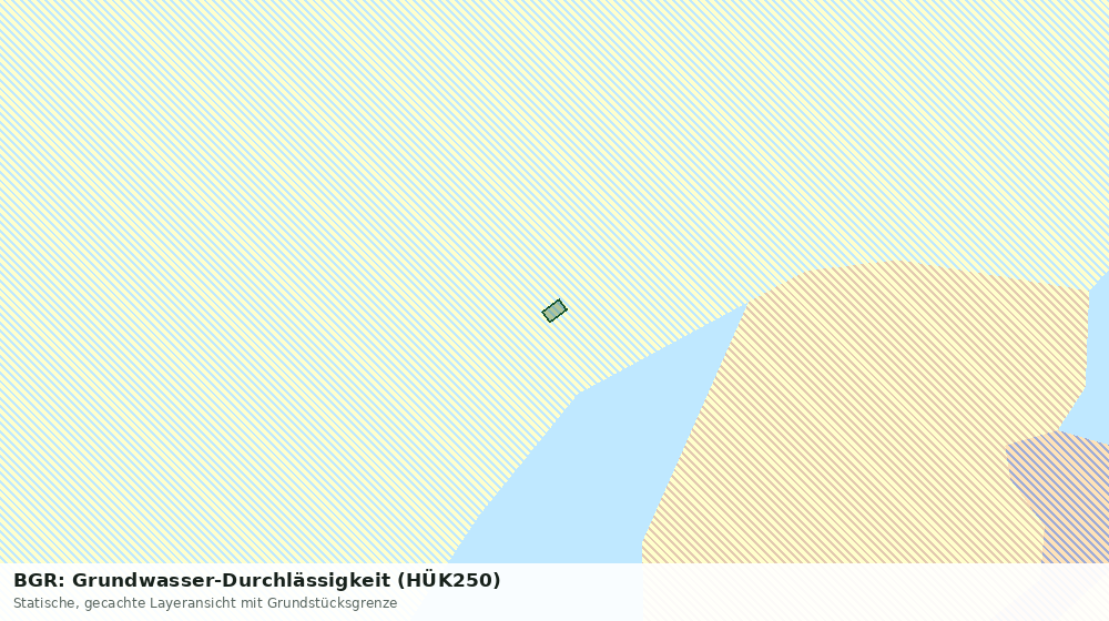Statische Kartenansicht: BGR: Grundwasser-Durchlässigkeit (HÜK250)