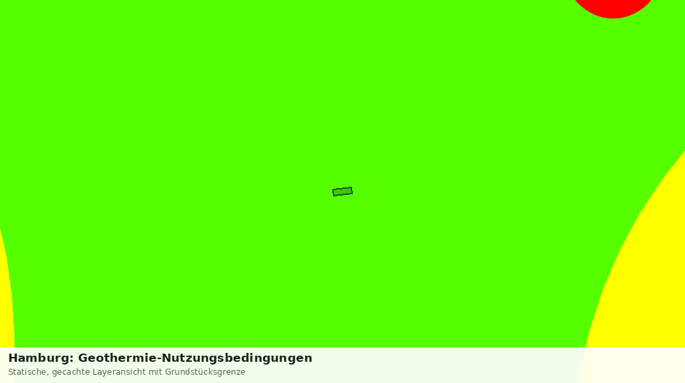 Statische Kartenansicht: Hamburg: Geothermie-Nutzungsbedingungen