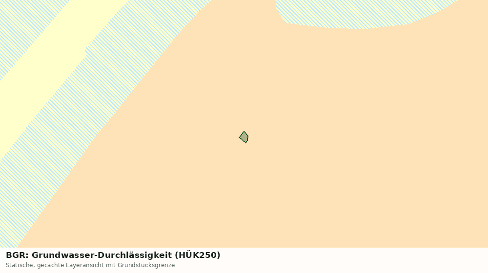 Statische Kartenansicht: BGR: Grundwasser-Durchlässigkeit (HÜK250)