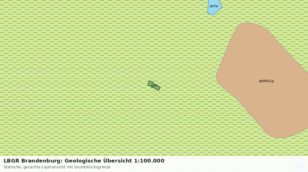 Statische Kartenansicht: LBGR Brandenburg: Geologische Übersicht 1:100.000