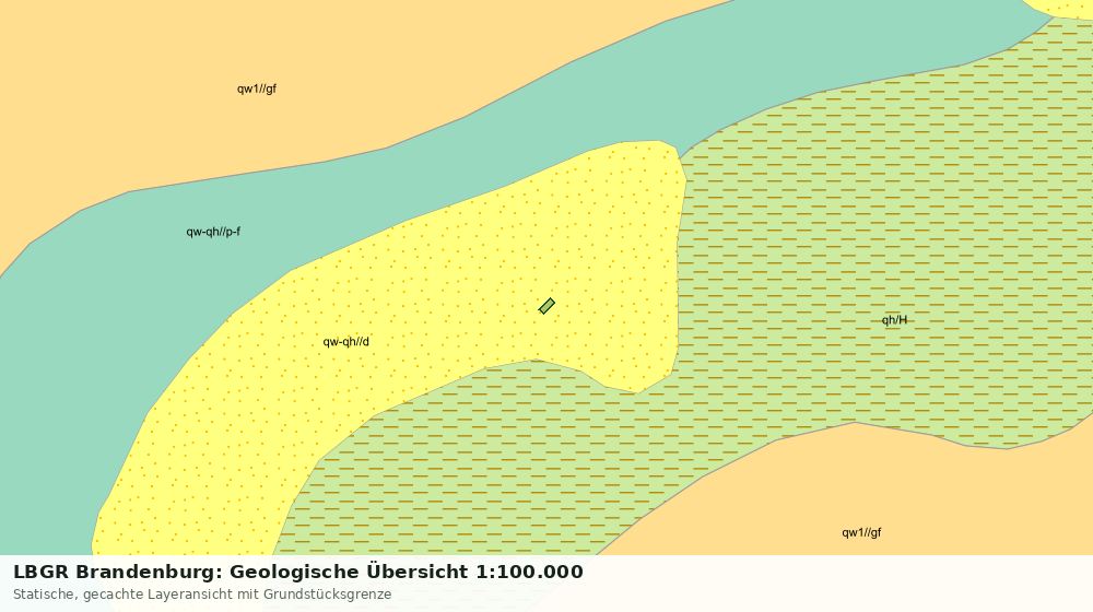 Statische Kartenansicht: LBGR Brandenburg: Geologische Übersicht 1:100.000