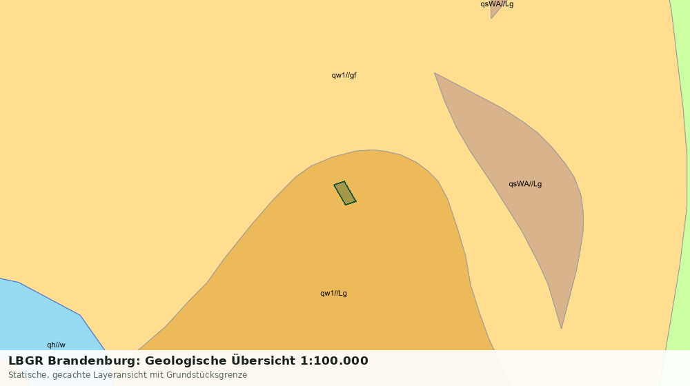 Statische Kartenansicht: LBGR Brandenburg: Geologische Übersicht 1:100.000