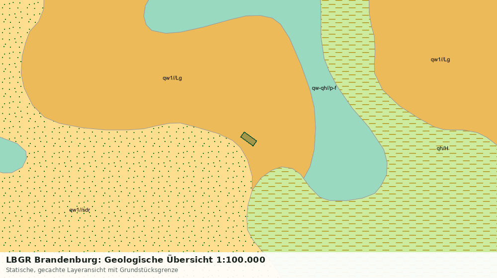 Statische Kartenansicht: LBGR Brandenburg: Geologische Übersicht 1:100.000