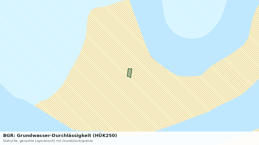 Statische Kartenansicht: BGR: Grundwasser-Durchlässigkeit (HÜK250)