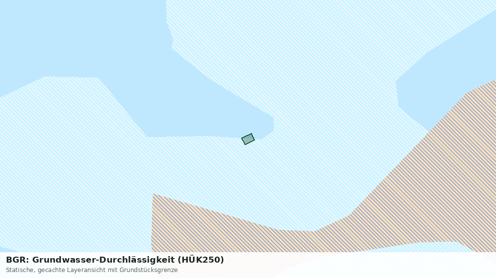 Statische Kartenansicht: BGR: Grundwasser-Durchlässigkeit (HÜK250)