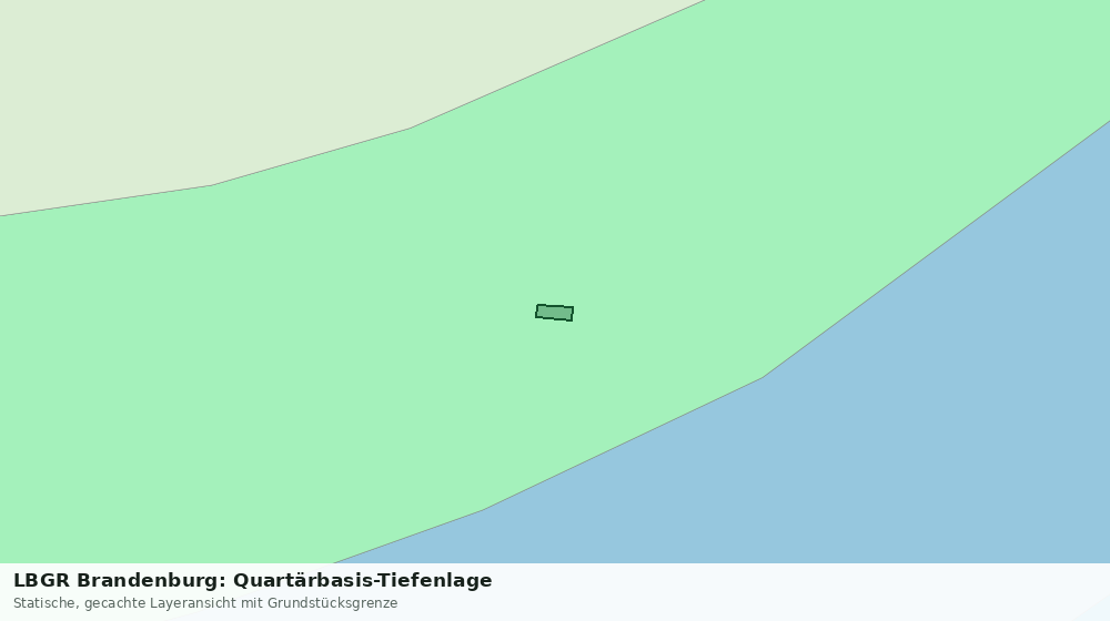 Statische Kartenansicht: LBGR Brandenburg: Quartärbasis-Tiefenlage