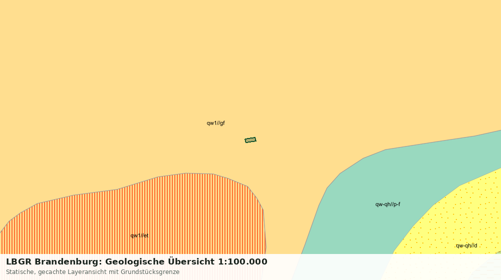 Statische Kartenansicht: LBGR Brandenburg: Geologische Übersicht 1:100.000