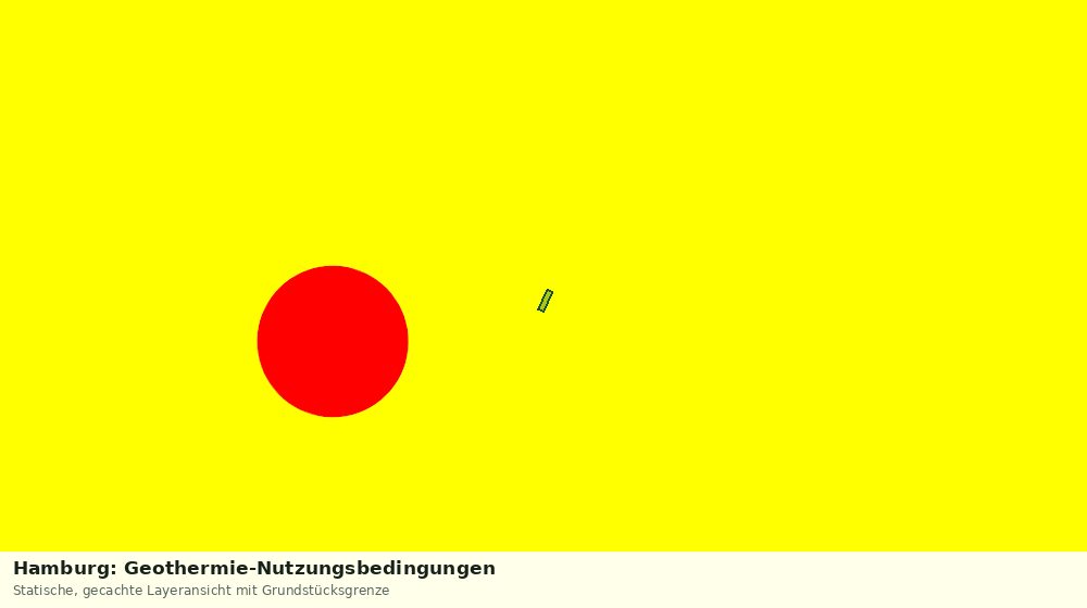 Statische Kartenansicht: Hamburg: Geothermie-Nutzungsbedingungen
