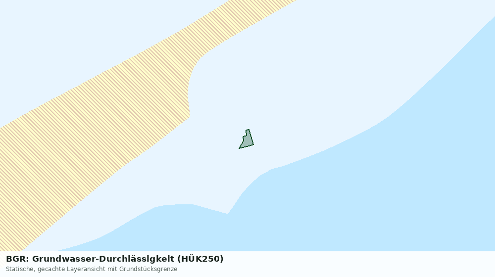 Statische Kartenansicht: BGR: Grundwasser-Durchlässigkeit (HÜK250)
