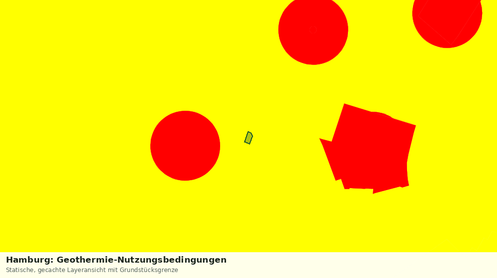 Statische Kartenansicht: Hamburg: Geothermie-Nutzungsbedingungen