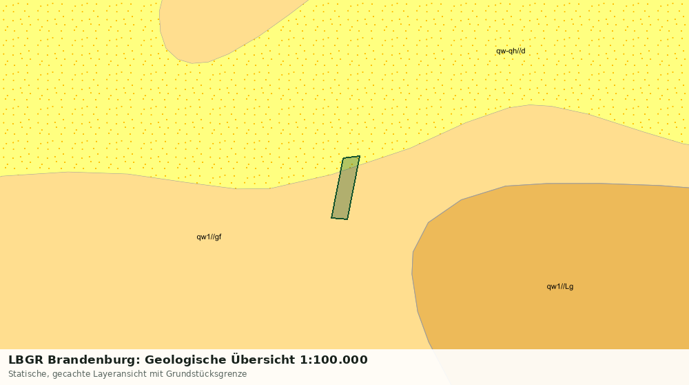 Statische Kartenansicht: LBGR Brandenburg: Geologische Übersicht 1:100.000