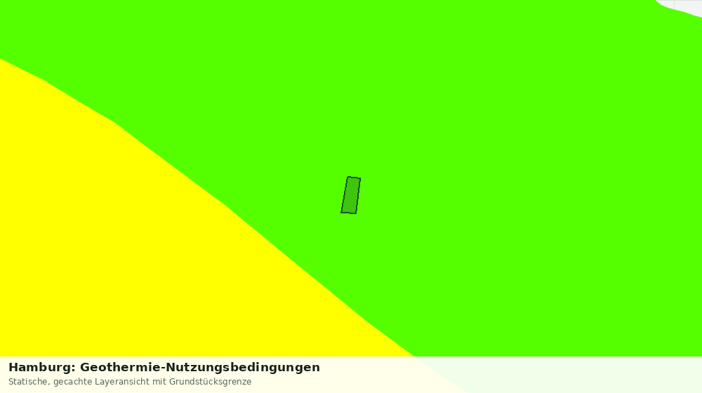 Statische Kartenansicht: Hamburg: Geothermie-Nutzungsbedingungen
