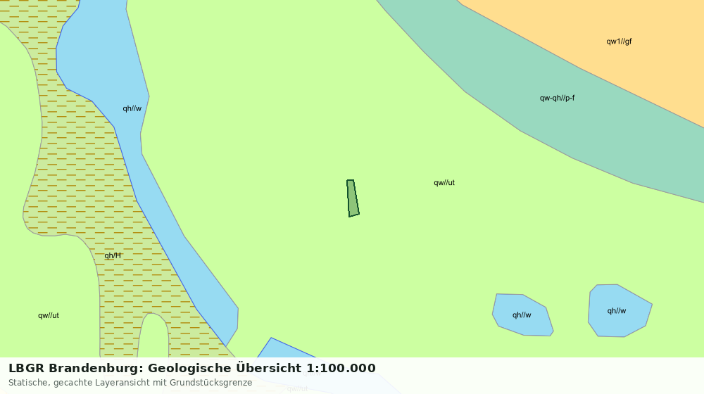 Statische Kartenansicht: LBGR Brandenburg: Geologische Übersicht 1:100.000