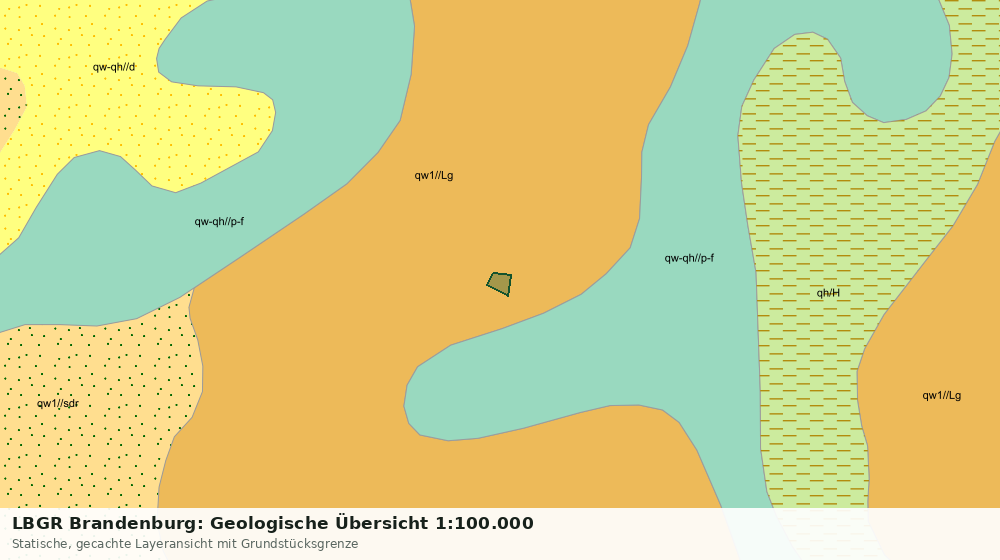 Statische Kartenansicht: LBGR Brandenburg: Geologische Übersicht 1:100.000