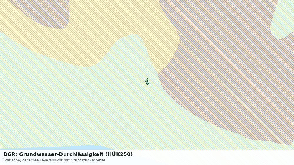 Statische Kartenansicht: BGR: Grundwasser-Durchlässigkeit (HÜK250)