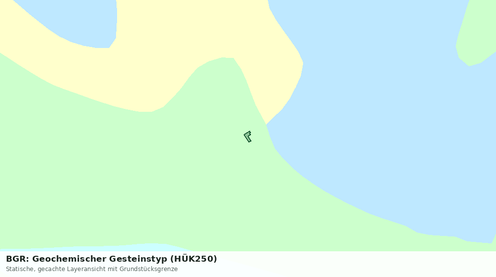 Statische Kartenansicht: BGR: Geochemischer Gesteinstyp (HÜK250)
