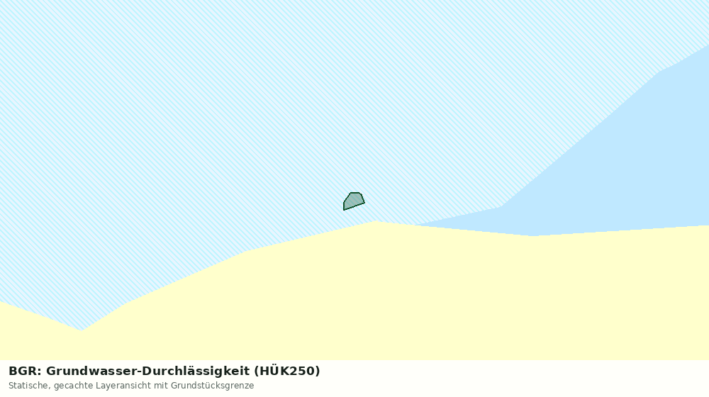 Statische Kartenansicht: BGR: Grundwasser-Durchlässigkeit (HÜK250)