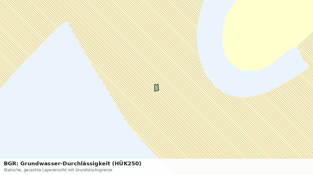 Statische Kartenansicht: BGR: Grundwasser-Durchlässigkeit (HÜK250)
