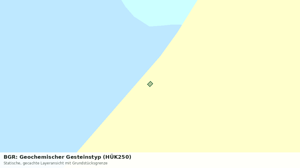 Statische Kartenansicht: BGR: Geochemischer Gesteinstyp (HÜK250)