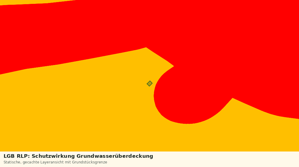 Statische Kartenansicht: LGB RLP: Schutzwirkung Grundwasserüberdeckung