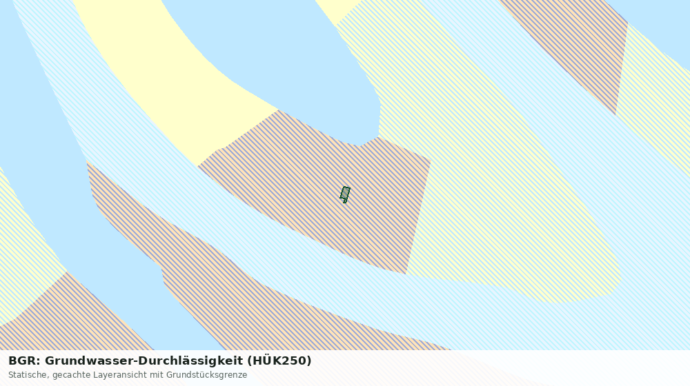 Statische Kartenansicht: BGR: Grundwasser-Durchlässigkeit (HÜK250)