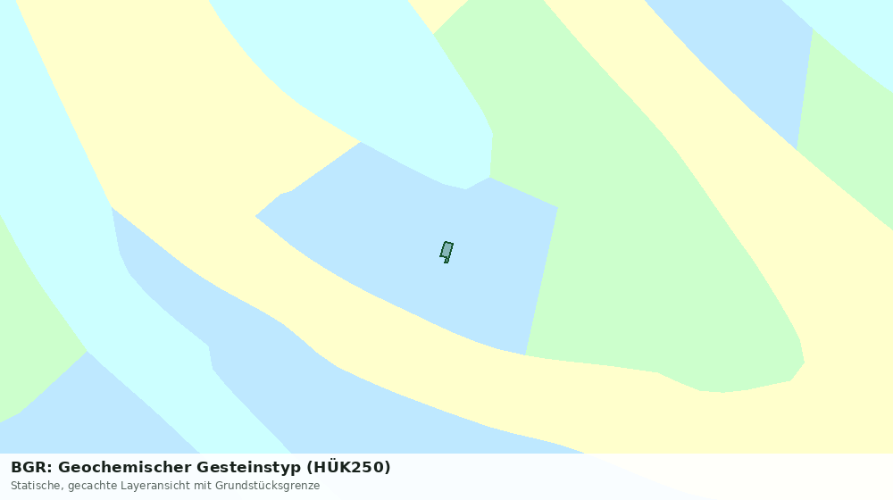 Statische Kartenansicht: BGR: Geochemischer Gesteinstyp (HÜK250)