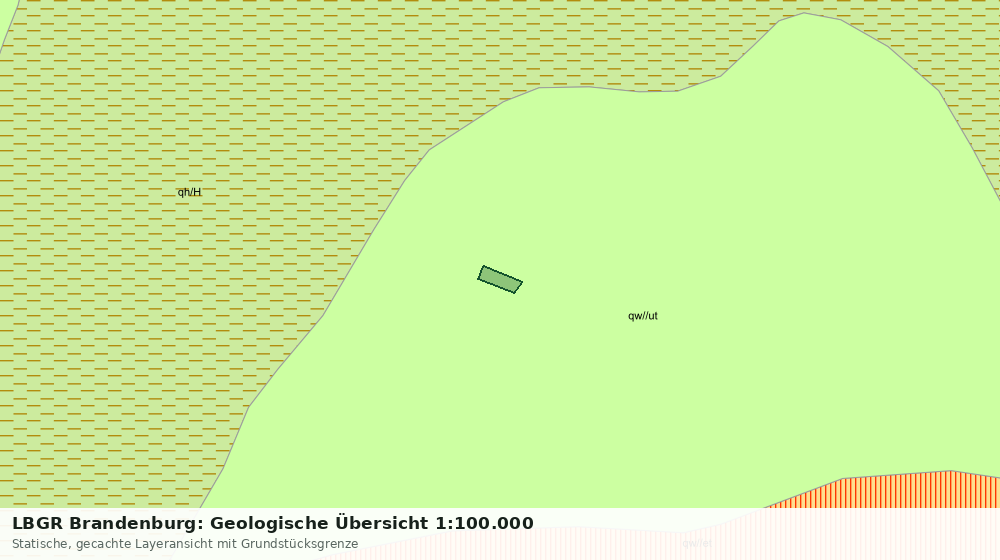 Statische Kartenansicht: LBGR Brandenburg: Geologische Übersicht 1:100.000