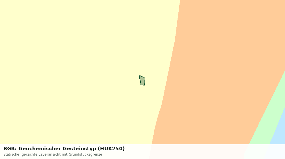 Statische Kartenansicht: BGR: Geochemischer Gesteinstyp (HÜK250)