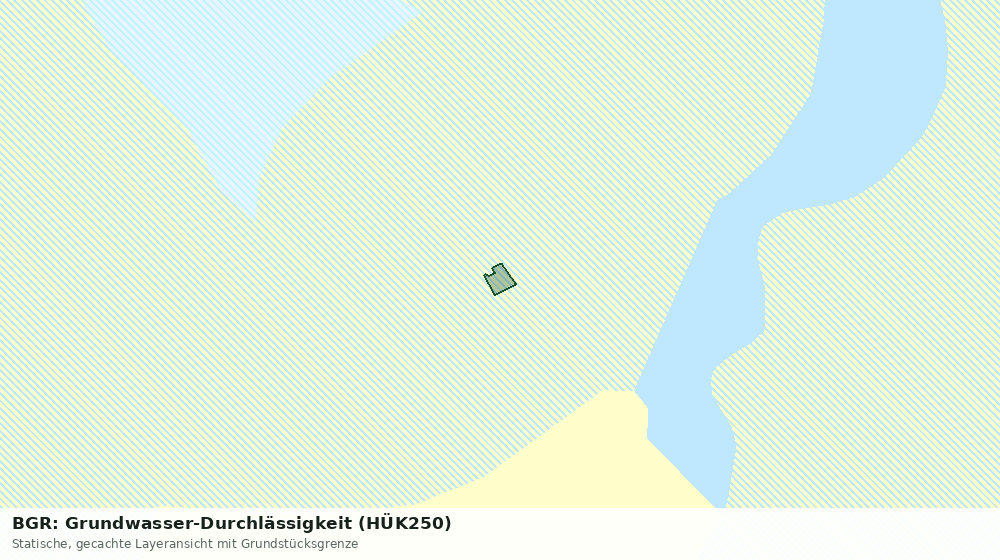 Statische Kartenansicht: BGR: Grundwasser-Durchlässigkeit (HÜK250)