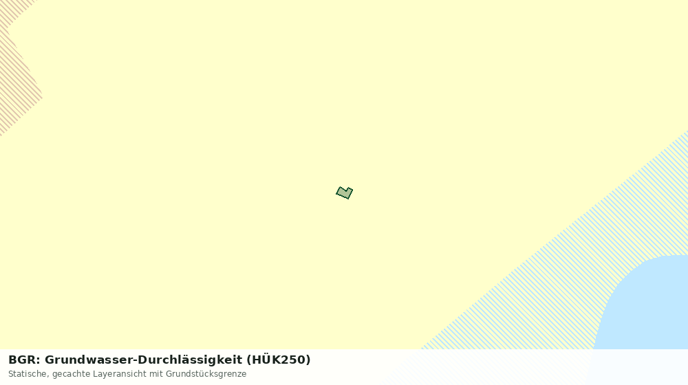 Statische Kartenansicht: BGR: Grundwasser-Durchlässigkeit (HÜK250)
