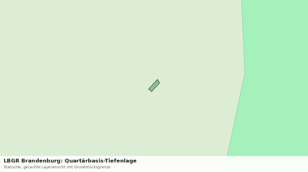 Statische Kartenansicht: LBGR Brandenburg: Quartärbasis-Tiefenlage