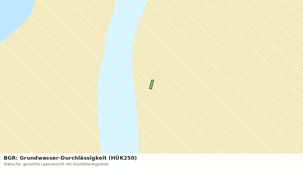 Statische Kartenansicht: BGR: Grundwasser-Durchlässigkeit (HÜK250)