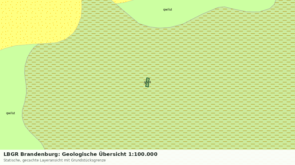 Statische Kartenansicht: LBGR Brandenburg: Geologische Übersicht 1:100.000