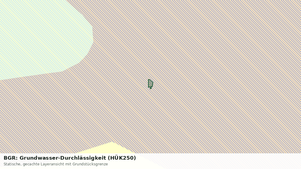 Statische Kartenansicht: BGR: Grundwasser-Durchlässigkeit (HÜK250)