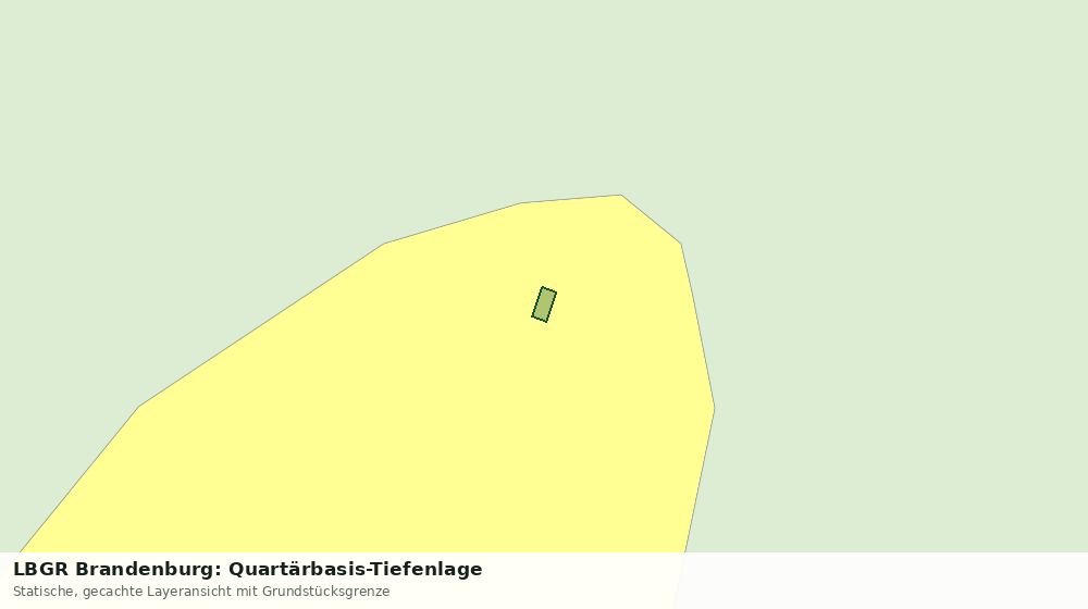 Statische Kartenansicht: LBGR Brandenburg: Quartärbasis-Tiefenlage