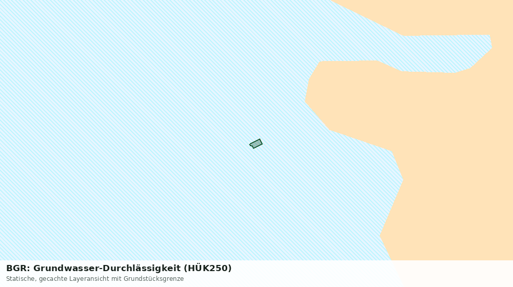 Statische Kartenansicht: BGR: Grundwasser-Durchlässigkeit (HÜK250)