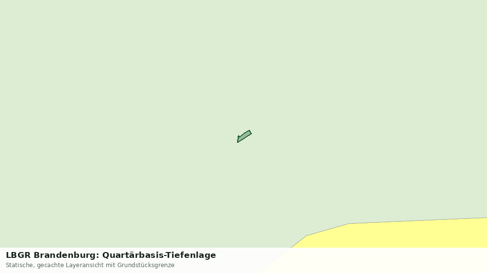Statische Kartenansicht: LBGR Brandenburg: Quartärbasis-Tiefenlage