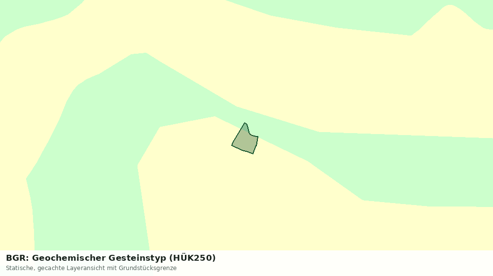 Statische Kartenansicht: BGR: Geochemischer Gesteinstyp (HÜK250)